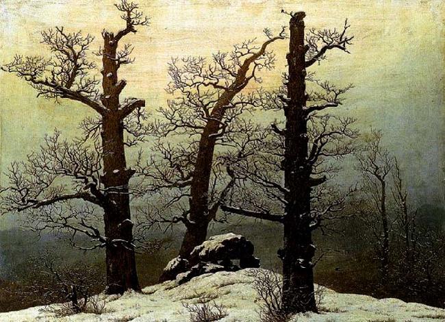 Caspar David Friedrich Dolmen in the Snow China oil painting art